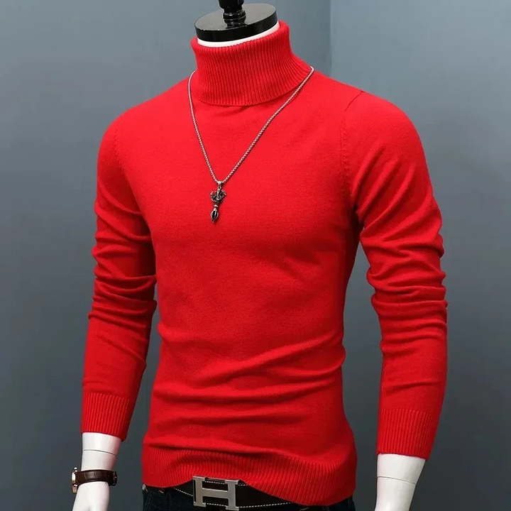 Enganliegender Strickpullover Slim Fit