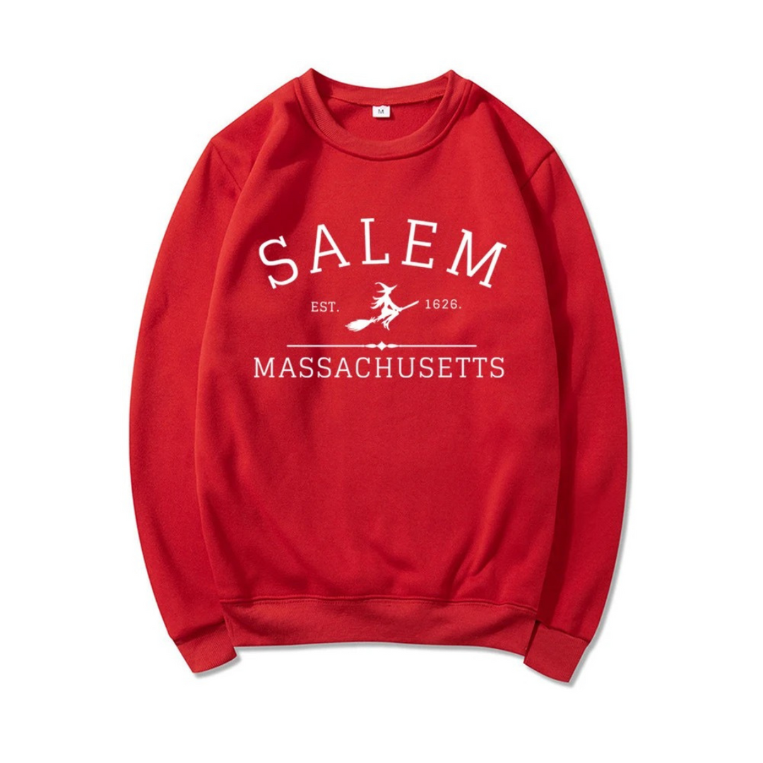 Lässiges Sweatshirt mit Salem Massachusetts Design - Damenpullover