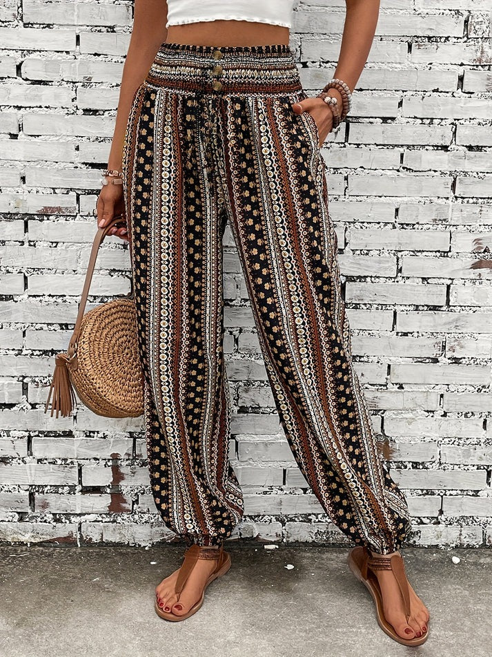 Stilvolle Hose mit Boho-Print