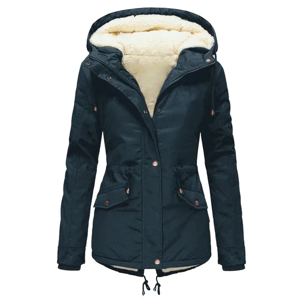 Damen - Wintermantel - Warmes Material - Stylischer Winterjacke für Damen