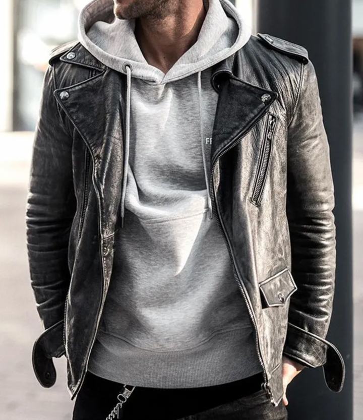 Elegante Premium Lederjacke für Herren