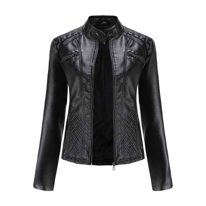 Frühling Leder Biker Jacke