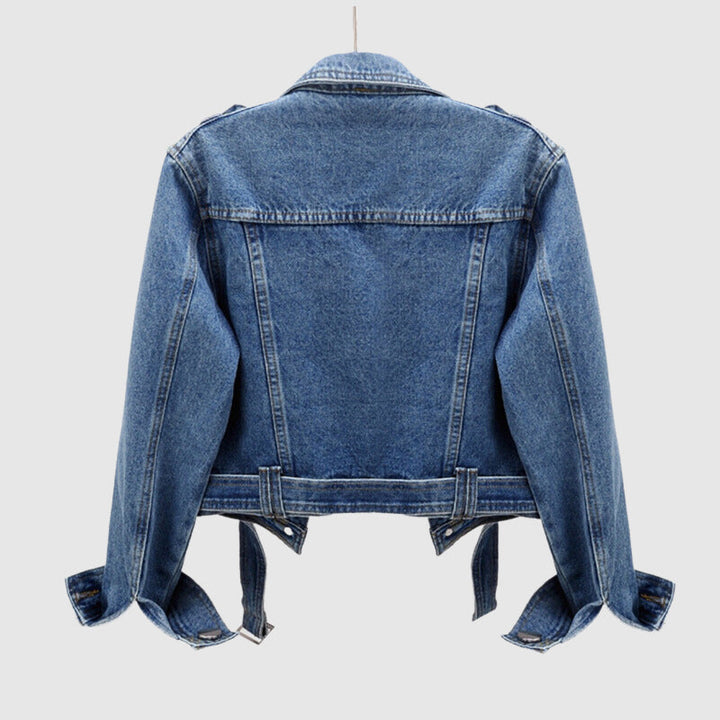 Stylische Cropped Denim Jacke