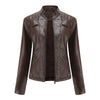 Frühling Leder Biker Jacke