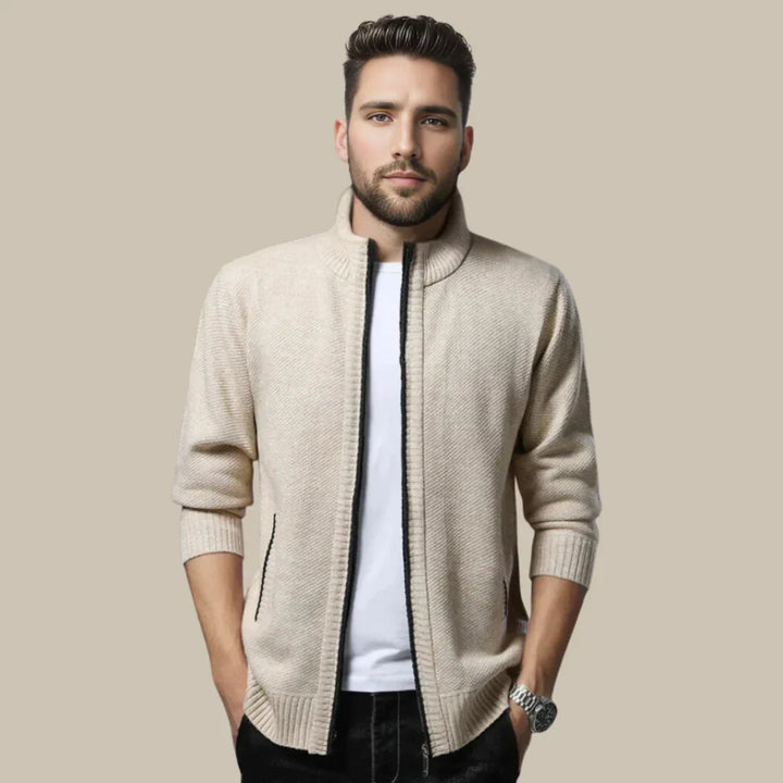 Lässiger Cardigan mit Reißverschluss