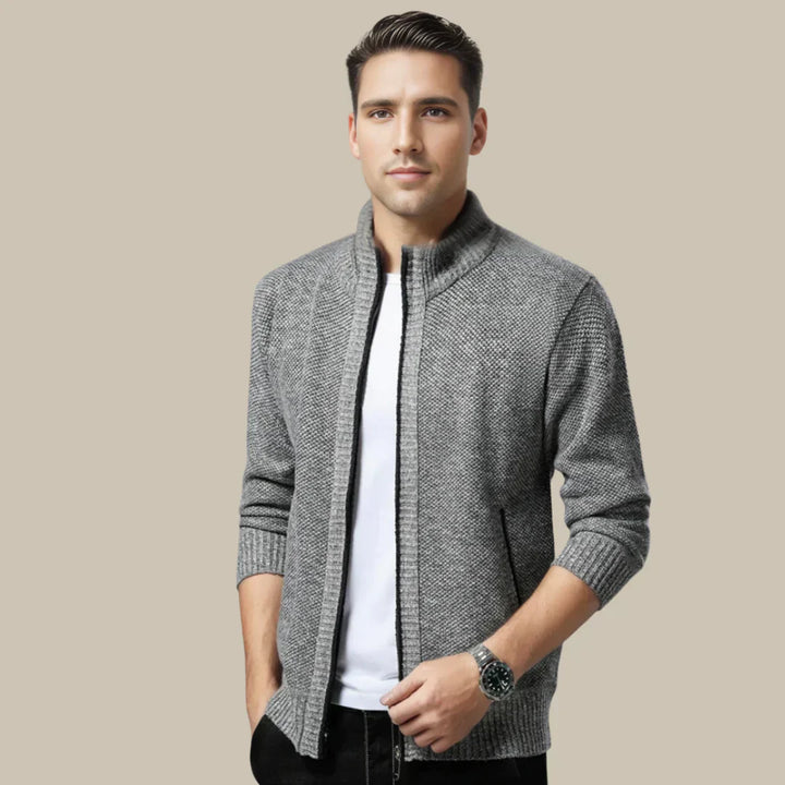 Lässiger Cardigan mit Reißverschluss