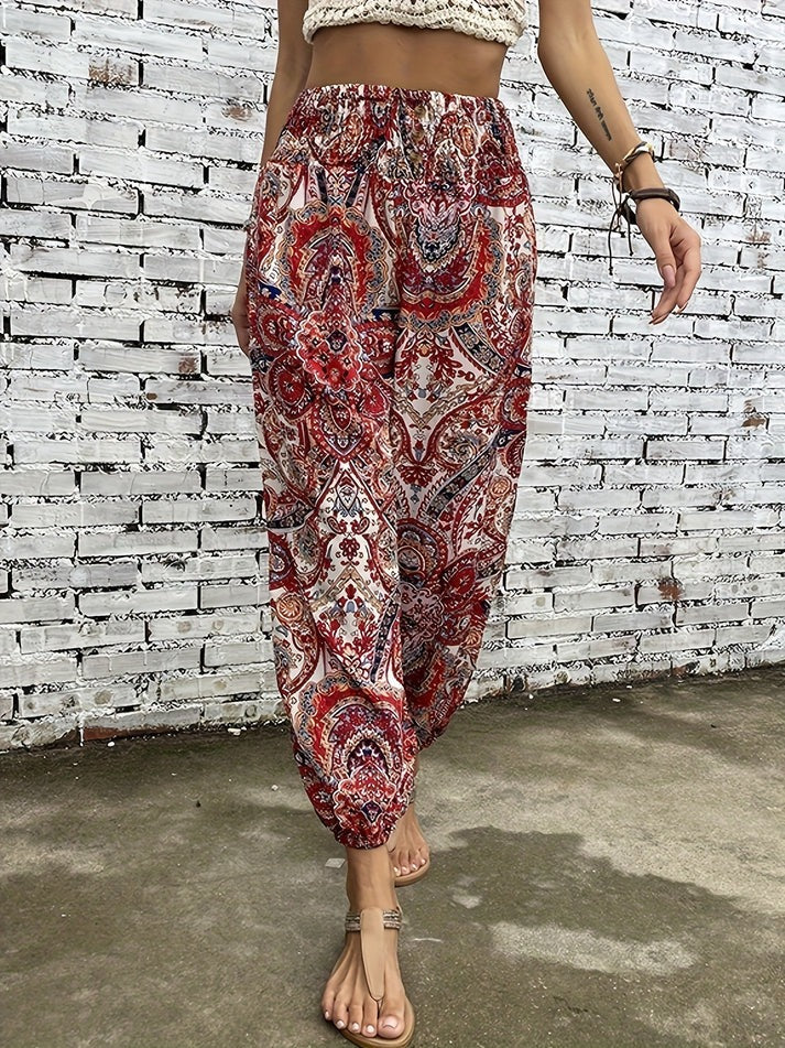 Stilvolle Hose mit Boho-Print