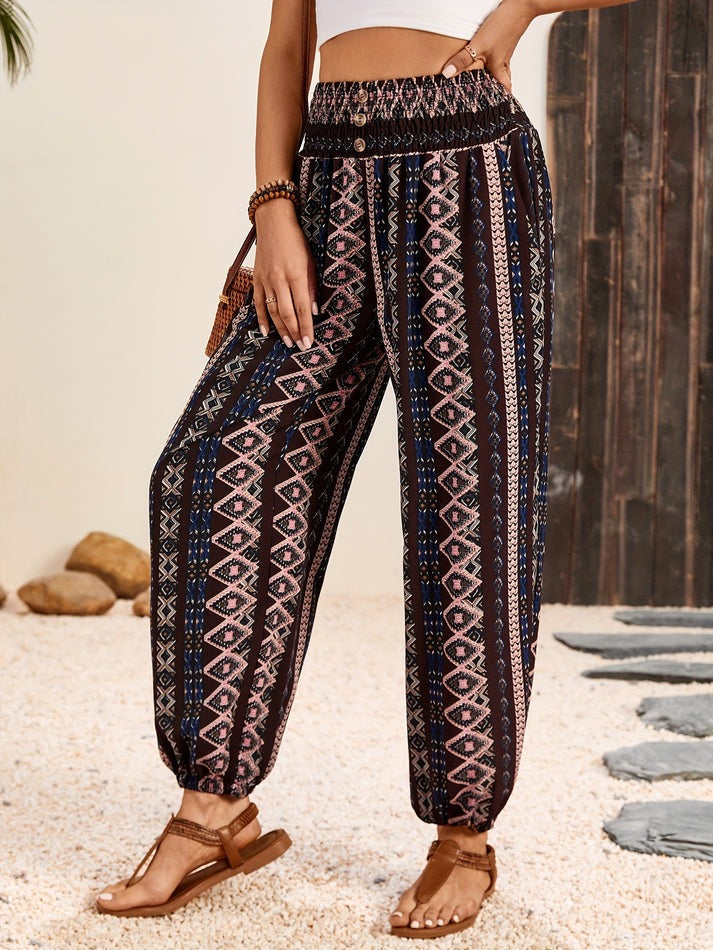 Stilvolle Hose mit Boho-Print