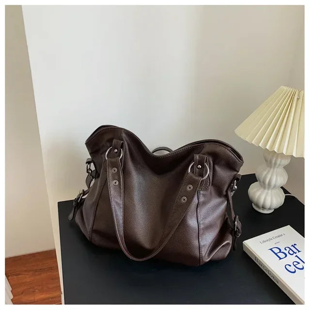 Schultertasche aus Leder für Damen