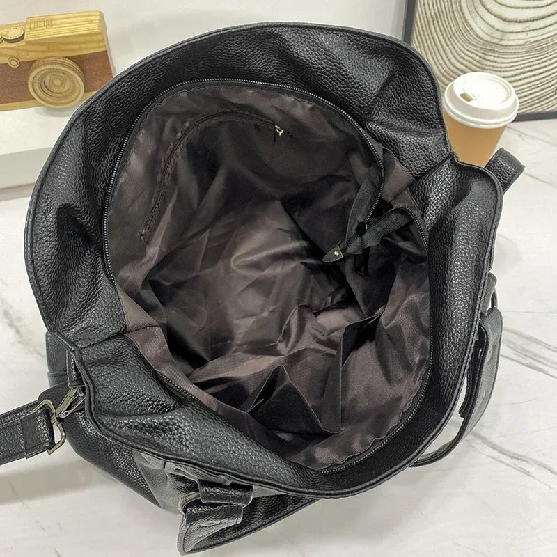 Schultertasche aus Leder für Damen