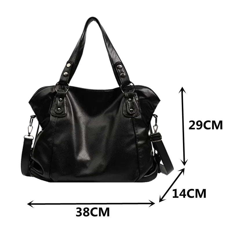 Schultertasche aus Leder für Damen