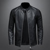 Leder-Motorjacke