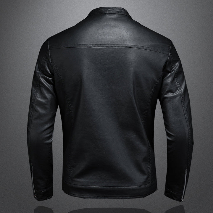 Leder-Motorjacke