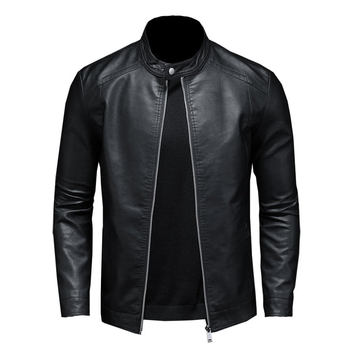 Leder-Motorjacke