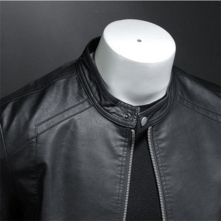 Leder-Motorjacke