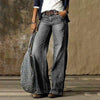 Damenjeans mit weitem Bein