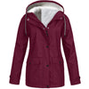 Wind und wasserdichte Outdoor-Jacke mit Fleece-Futter