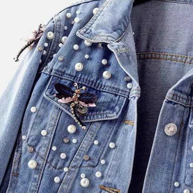 Ausgefallene Denim Jacke