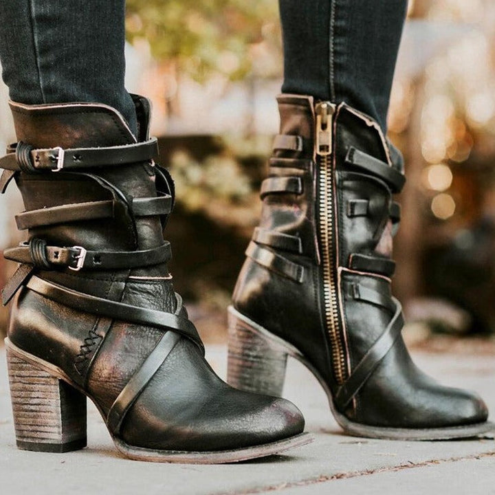 Winterstiefel aus Leder für Damen