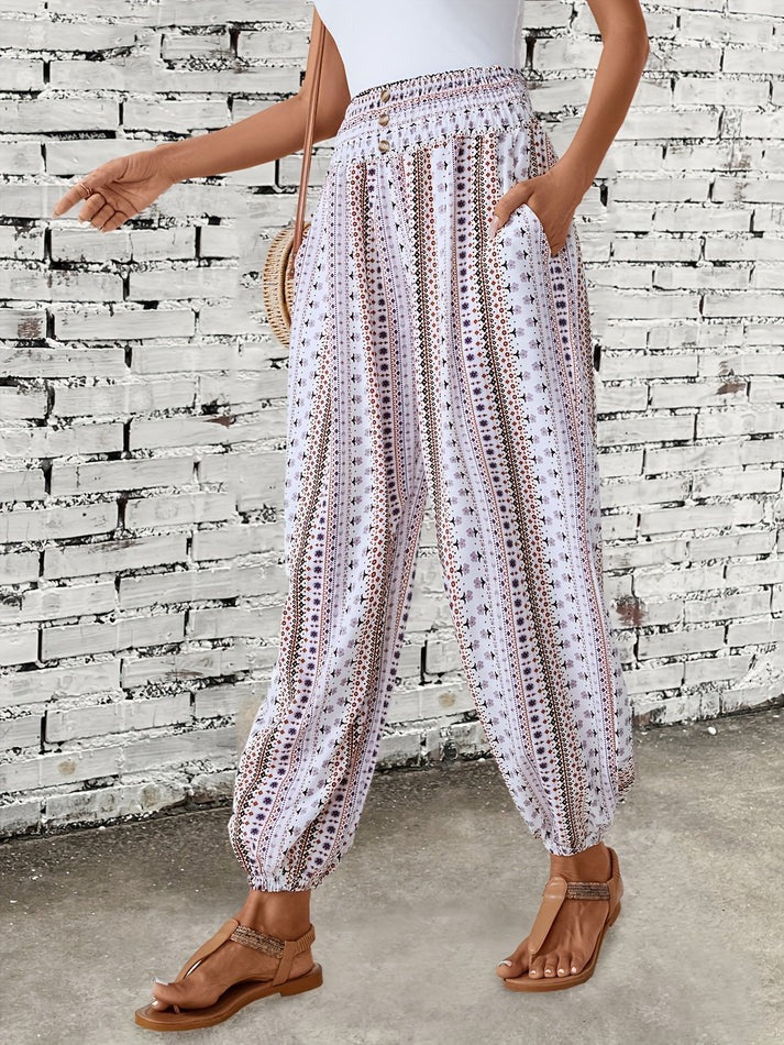 Stilvolle Hose mit Boho-Print