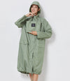 Robuster Regenmantel mit Kapuze Damen Windbreaker