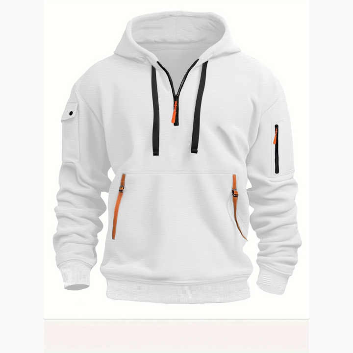 Halber Reißverschluss Hoodie