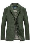 Herren-Multi-Pocket-Blazer Mit Einem Knopf