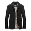 Herren-Multi-Pocket-Blazer Mit Einem Knopf