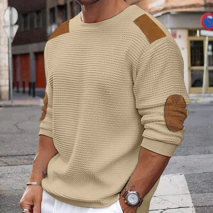 Patchwork Herren Pullover