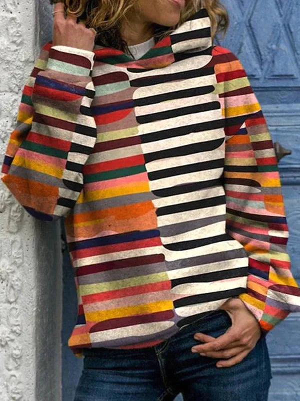 Multicolor-Kapuzenpulli