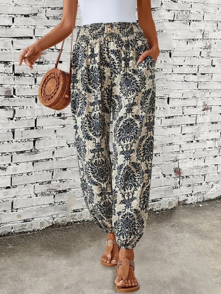 Stilvolle Hose mit Boho-Print