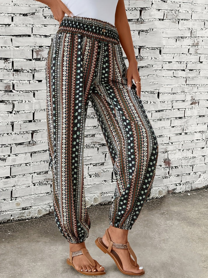 Stilvolle Hose mit Boho-Print