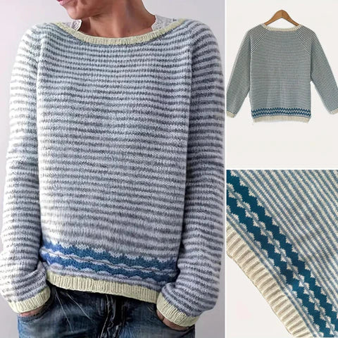 Gestreifter Pullover