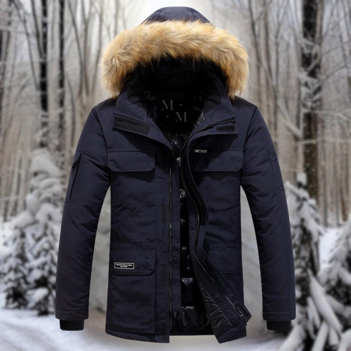 Winter Pelzkragen Jacke