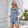 Denim-Strickjacke für Frauen