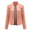 Frühling Leder Biker Jacke