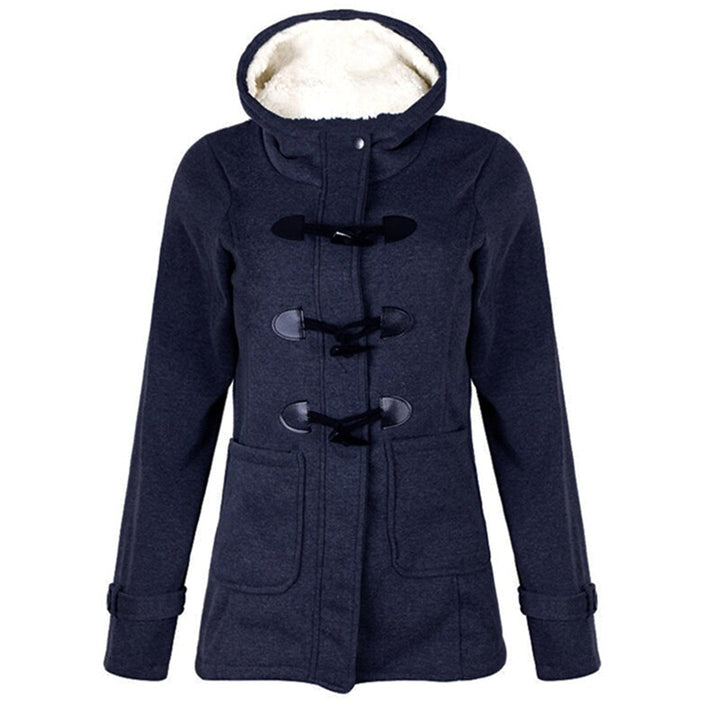 Warme Winterjacke mit Kapuze