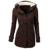 Warme Winterjacke mit Kapuze