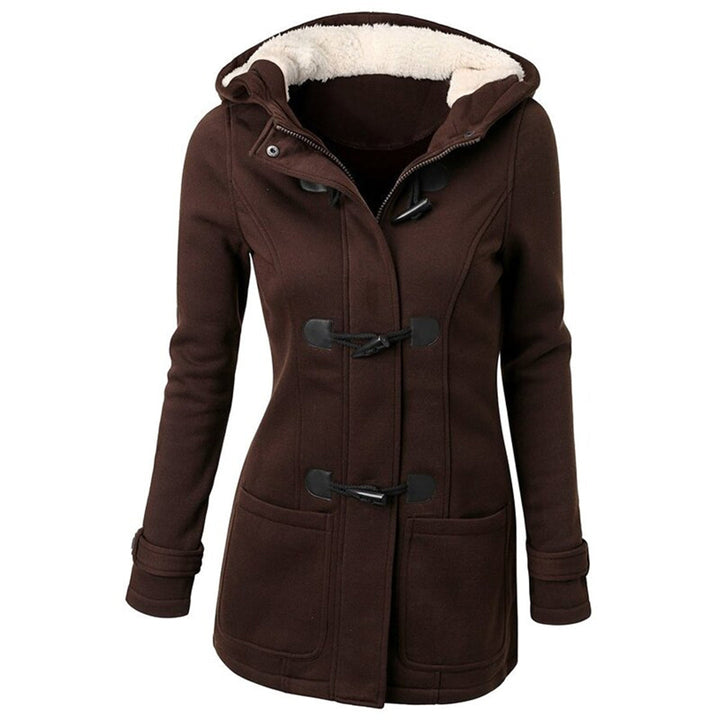 Warme Winterjacke mit Kapuze