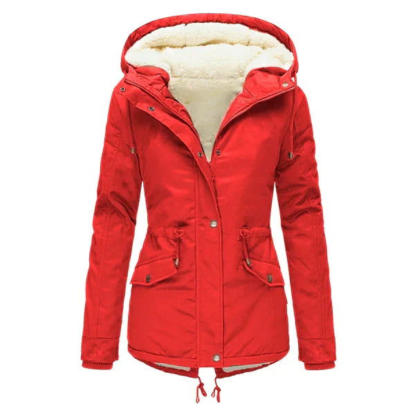 Damen - Wintermantel - Warmes Material - Stylischer Winterjacke für Damen