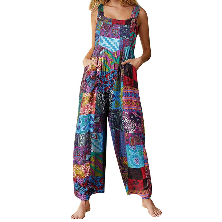 Stil Damen Jumpsuits - Sommerliche Overalls mit Multicolor-Muster