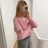 Fashion Liebe Herz ausgehöhlt Pullover