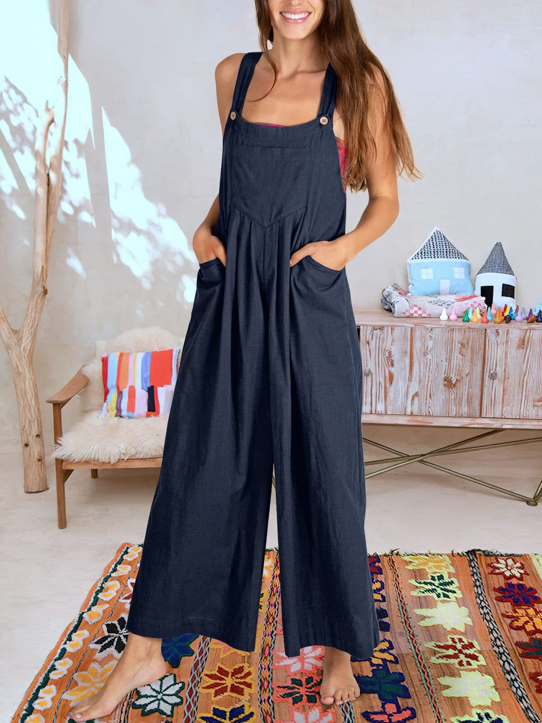 Ärmelloser Jumpsuit für Frauen