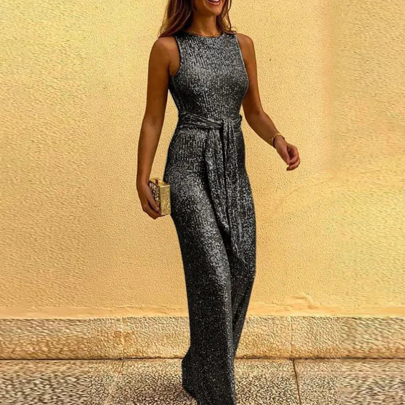 Elegnat Pailletten Jumpsuit