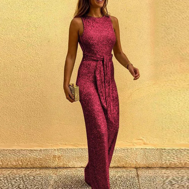 Elegnat Pailletten Jumpsuit