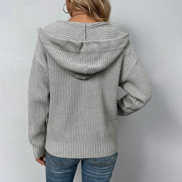 Frau Pullover Strickjacke