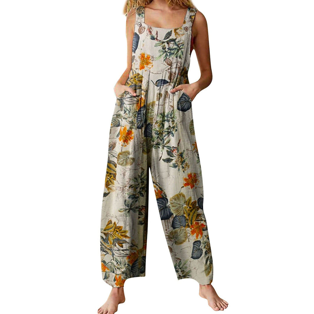 Stil Damen Jumpsuits - Sommerliche Overalls mit Multicolor-Muster