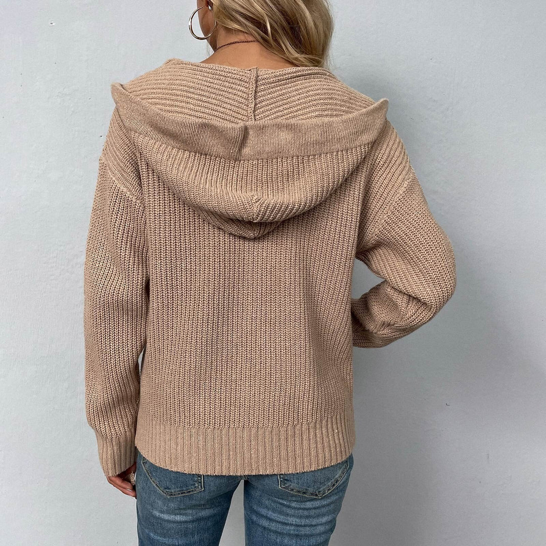 Frau Pullover Strickjacke