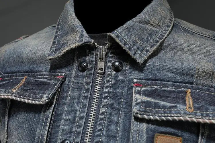 Vintage-Jeansjacke für Herren