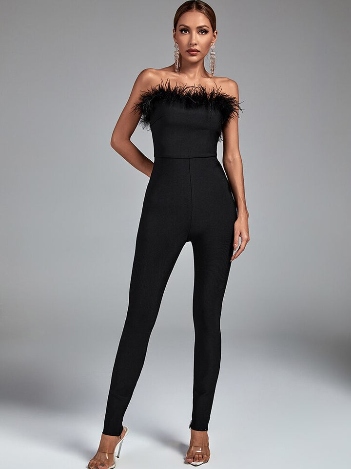 Feder Jumpsuit - Feder, Bandage, bodycon